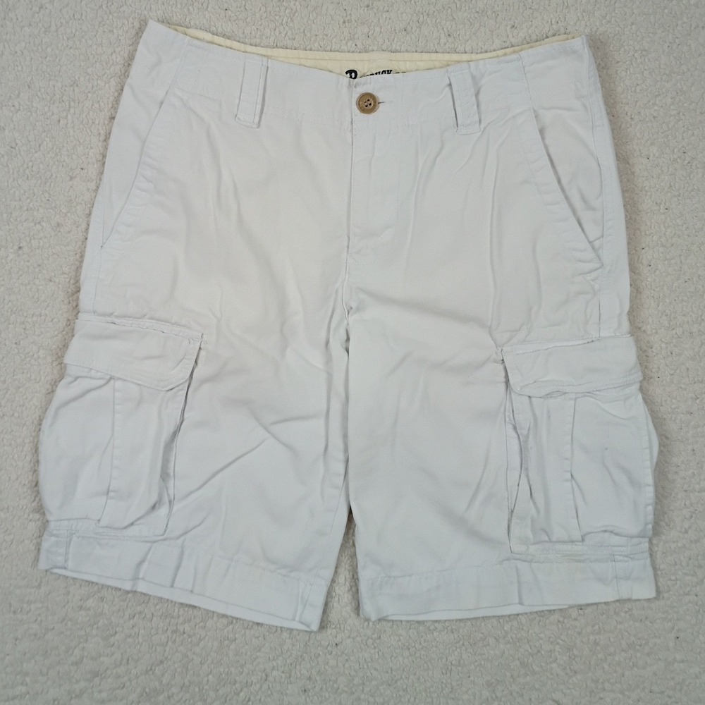 Roebuck and Co Cargo Shorts Mens 30 White 80s Style Utility Casual Cotton‎